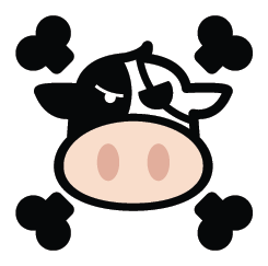 Danger Cow – Logogram (On Color)